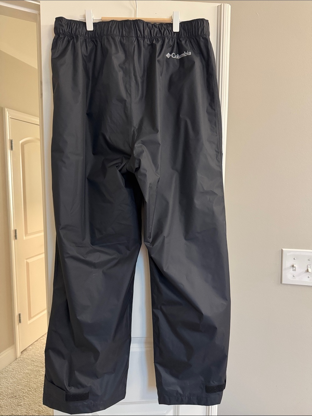 Columbia Men's Black Waterproof Outdoor Rain Pants